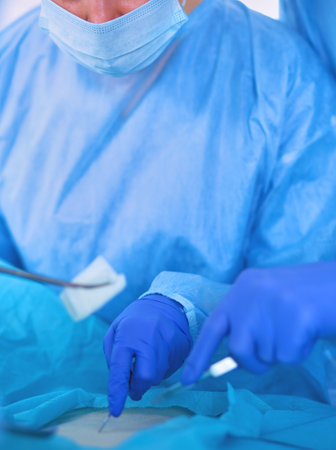 Surgery team in the operating roomの写真素材
