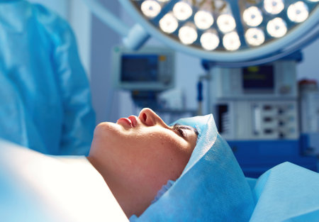 Team surgeon at work in operating roomの写真素材