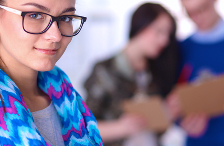 Portrait of attractive female  designer in office.の写真素材