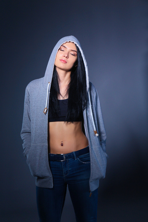 attractive fitness woman.の写真素材