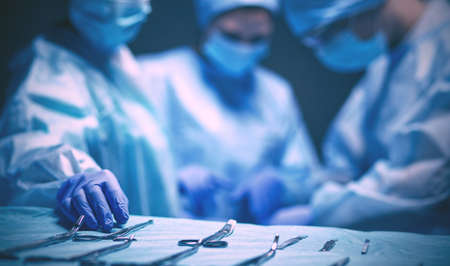 Team surgeon at work in operatingの写真素材