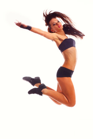 Stylish and young modern style dancer is posingの写真素材