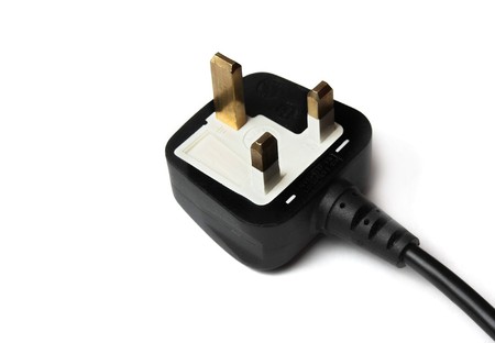 3 pin mains plug UKの写真素材