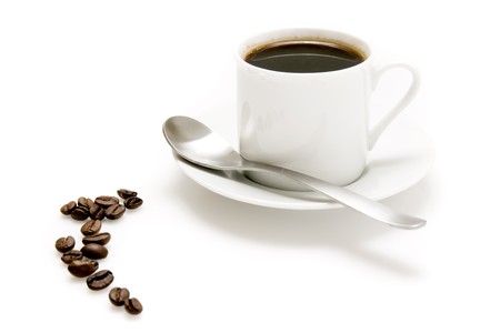 coffee cup and beansの写真素材