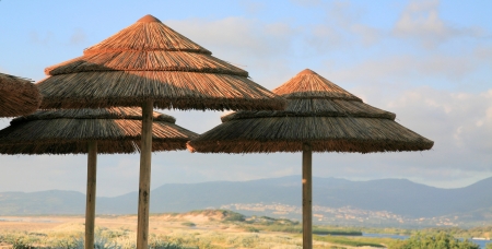 Beach in Sardinia, Valledoria, Italy.の写真素材