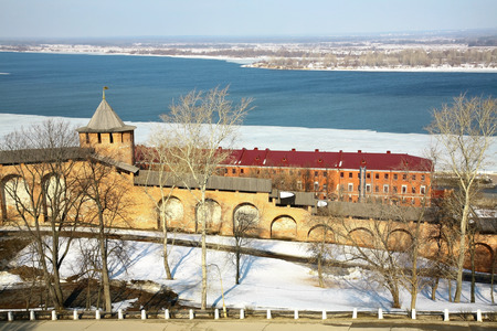 Spring Kremlin Nizhny Novgorod Russiaのeditorial素材