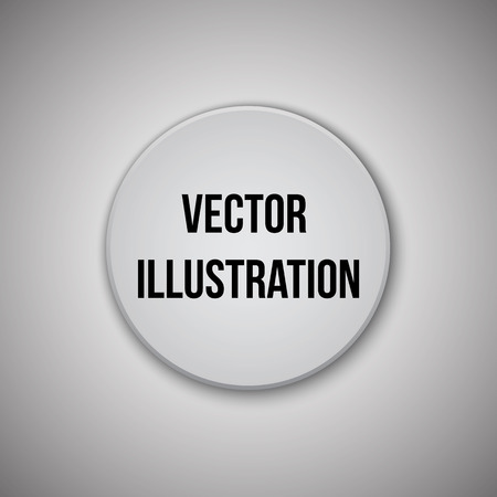 White circle . Button on white background illustration.のイラスト素材