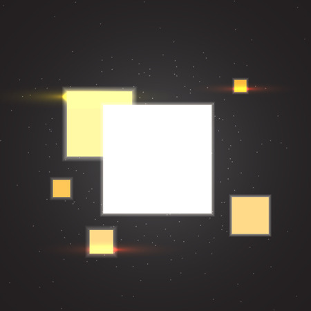 Square Banners with Blur Effects. Vector illustration for your artwork, party flyers, posters.のイラスト素材