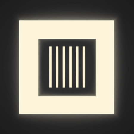Glowing frame with stripes. Abstract illustration.のイラスト素材