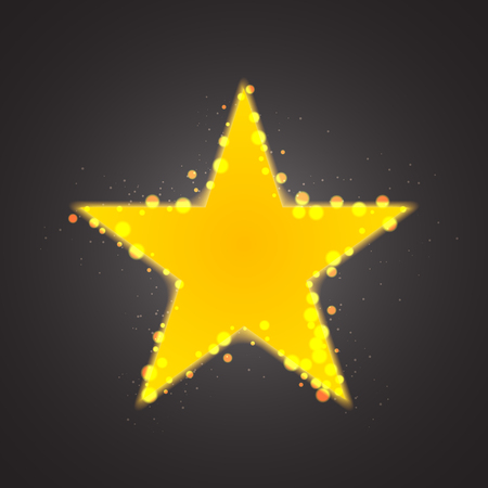 Stars vector sparkling gold background design. Vector illustrationのイラスト素材