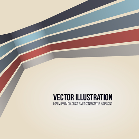 Colored Lines Background. Vector illustration for your business presentations.のイラスト素材