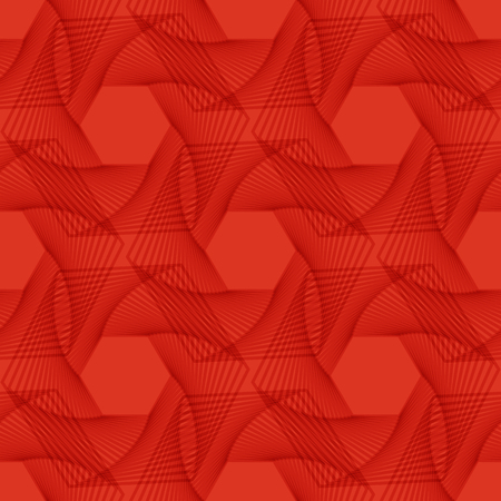 Abstract red background with geometric pattern. Vector illustrationのイラスト素材