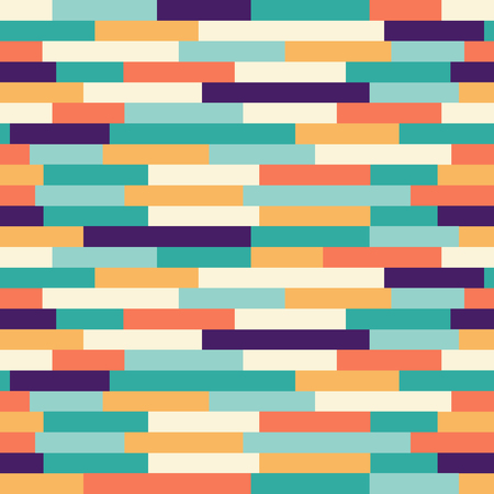 Multicolor Stripe Pattern, horizontal seamless background. Vectorのイラスト素材