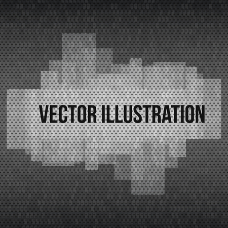 Abstract Banner with transparent Effects on dark techno background. Vector illustration for your artworkのイラスト素材