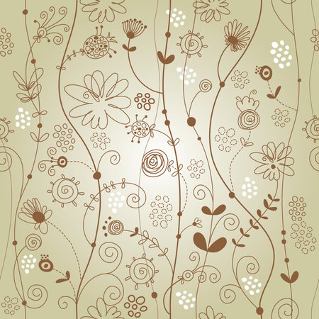seamless floral patternのイラスト素材