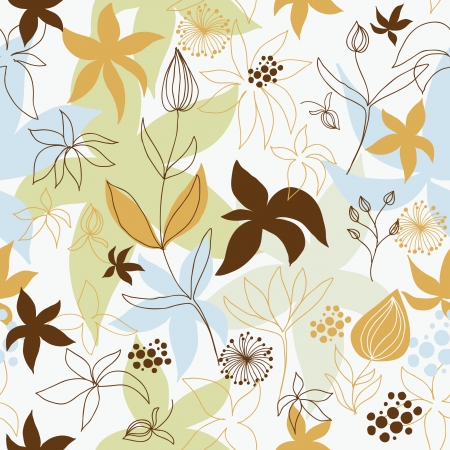seamless floral  backgroundのイラスト素材