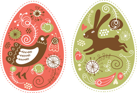 Easter eggsのイラスト素材