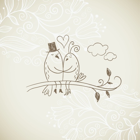 Romantic illustrationのイラスト素材