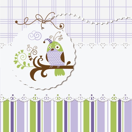 greeting card, digital scrapbookのイラスト素材