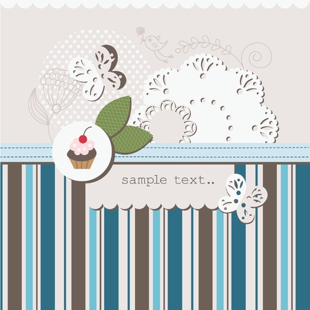 scrapbook elements with place for your text のイラスト素材