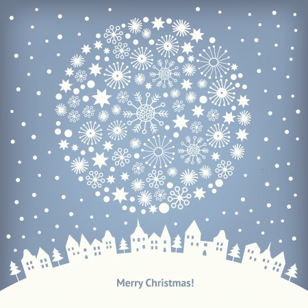 Greeting Christmas card のイラスト素材