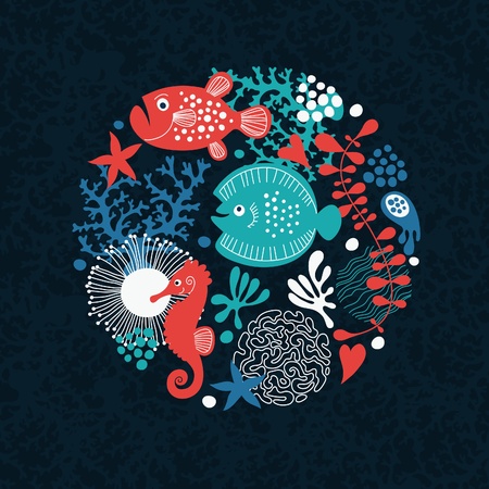 sea lifeのイラスト素材