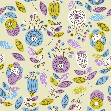 seamless floral pattern のイラスト素材