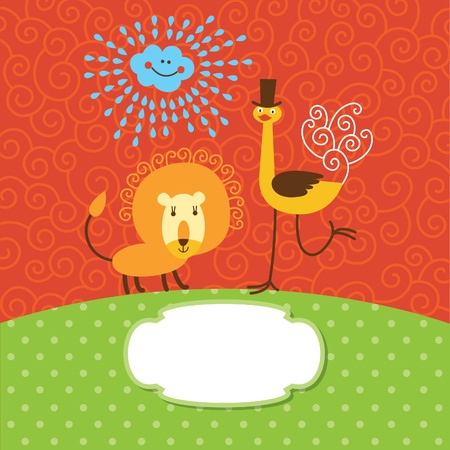 greeting card のイラスト素材