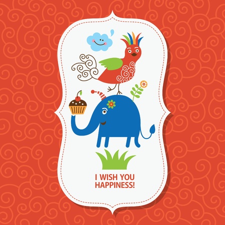 greeting cardのイラスト素材
