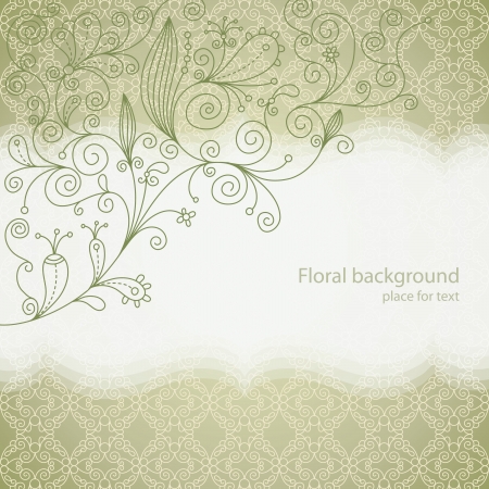 Beautiful floral background のイラスト素材
