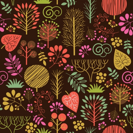 seamless autumn patternのイラスト素材