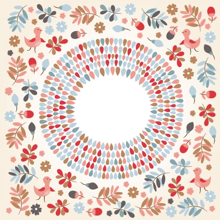 Floral farameのイラスト素材