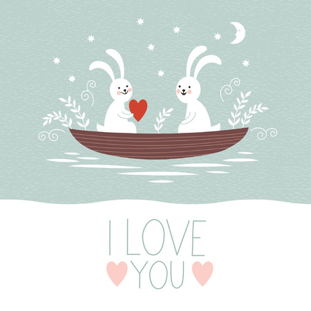 Valentine s day or wedding cardのイラスト素材