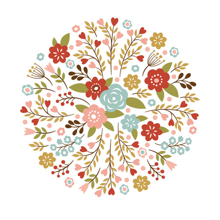 Floral illustrationのイラスト素材