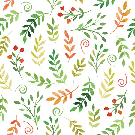 watercolor seamless floral patternのイラスト素材