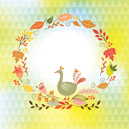 floral frame with place for your textのイラスト素材