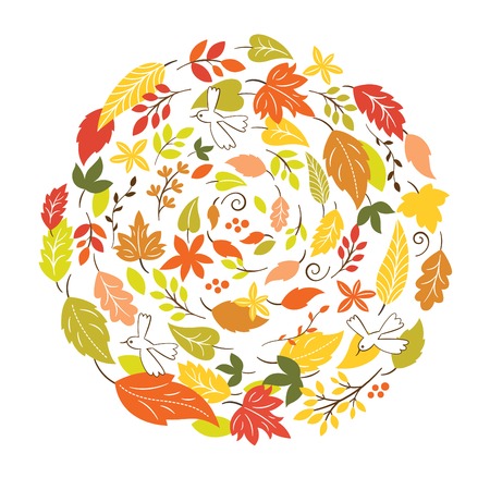 Autumn illustrationのイラスト素材