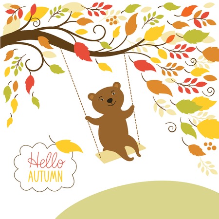 Autumn illustrationのイラスト素材