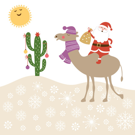 greeting Christmas cardのイラスト素材
