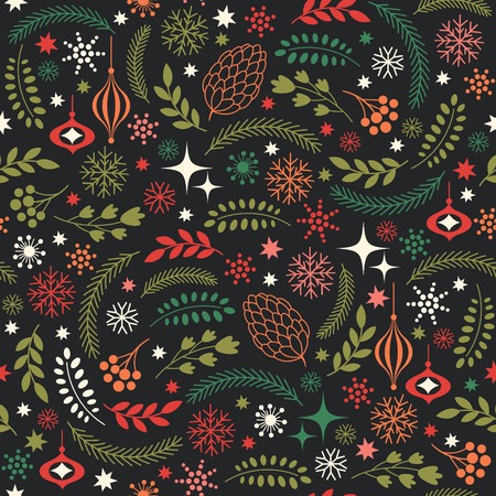 seamless Christmas backgroundのイラスト素材