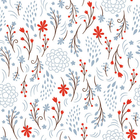 beauty seamless floral patternのイラスト素材