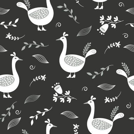 seamless floral patternのイラスト素材