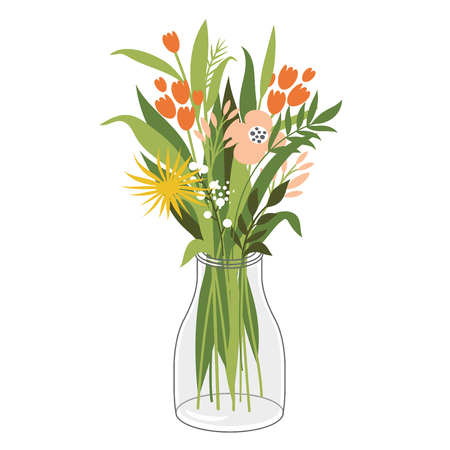 bouquet of flowersのイラスト素材
