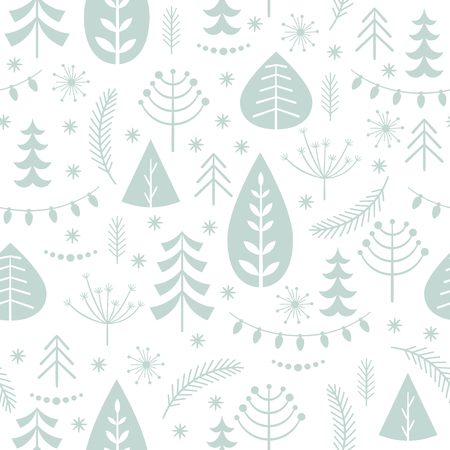 Seamless pattern Seasons greetingsのイラスト素材