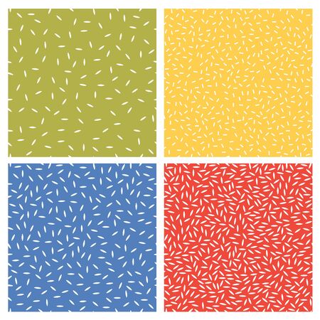 Set of seamless abstract texture patternsのイラスト素材