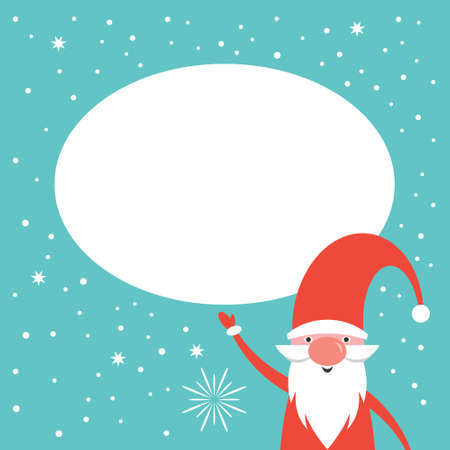 Christmas banner, Santa, place for your text.のイラスト素材