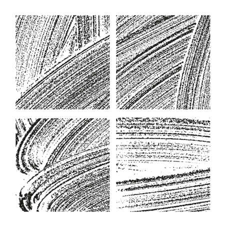 Abstract hand drawn textured background. Vector set of tracing  texturesのイラスト素材