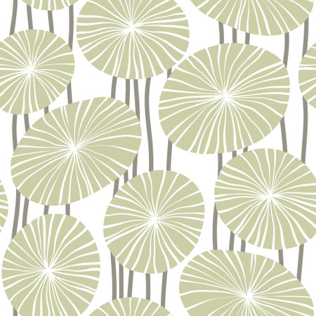 Abstract seamless floral patternのイラスト素材