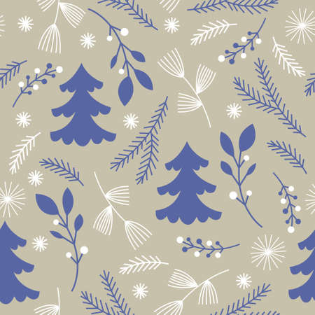 Christmas seamless patternのイラスト素材
