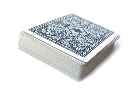 Deck of Cards on whiteのeditorial素材